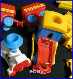 Vintage Disneyland Playmates Train Track Playset 36 Piece Figure 1986 Disney Toy