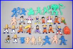 Vintage Dragon Ball Z Action Figure Lot toy Mini Figures Green Blue Flesh RARE