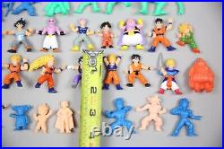 Vintage Dragon Ball Z Action Figure Lot toy Mini Figures Green Blue Flesh RARE