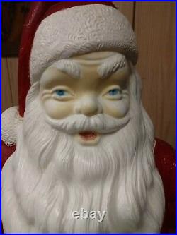 Vintage Empire Blow Mold Lighted 46 Christmas Santa Claus with Toy Sack MCM