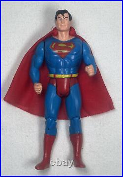 Vintage Estrela Superman With Cape Super Powers Figure Brazil 1980s Rare Toy See