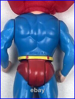 Vintage Estrela Superman With Cape Super Powers Figure Brazil 1980s Rare Toy See
