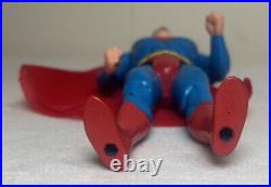 Vintage Estrela Superman With Cape Super Powers Figure Brazil 1980s Rare Toy See