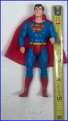 Vintage Estrela Superman With Cape Super Powers Figure Brazil 1980s Rare Toy See