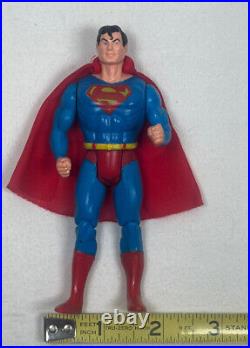 Vintage Estrela Superman With Cape Super Powers Figure Brazil 1980s Rare Toy See