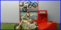 Vintage Evel Knievel 1970s Action Figure & Stunt Cycle Evil Toy Set Collection