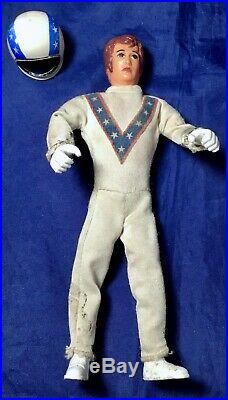 Vintage Evel Knievel 1973 Stunt Cycles Scramble Van Figure Doll Trailer Ideal