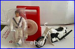 Vintage Evel Knievel Stunt Cycle Ideal 1975 Mint Action Figure Energizer Nice
