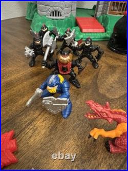 Vintage Fischer Price Great Adventures Castle RED Label Play Set Lot 11 Figures