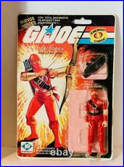 Vintage GI JOE RED COBRA 1984 Plastirama SATAN Argentina RED STORM SHADOW