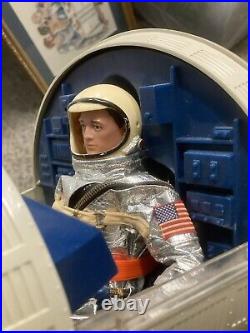 Vintage GI Joe 1960s 1966 Space Capsule with Astronaut Doll Figure in Suit Toy