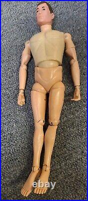 Vintage GI Joe Hasbro 1964 Face Scar Army Man Action Figure Toy withuniform