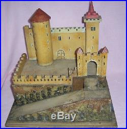 Vintage German Toy Castle, Moritz Gottschalk Suit Heyde Figures