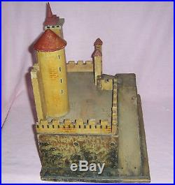 Vintage German Toy Castle, Moritz Gottschalk Suit Heyde Figures