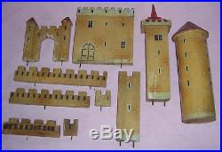 Vintage German Toy Castle, Moritz Gottschalk Suit Heyde Figures