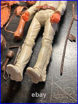 Vintage Geronimo & General Custer Action Figure by MARX -manufactured 1967-1970