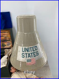 Vintage Gi Joe Footlocker Action Figure Spaceman Space Capsule Ideal Toy 1960s