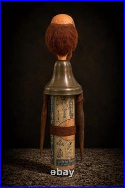 Vintage Handmade Tinkertoy Style Folk Art Figure Sculpture OOAK