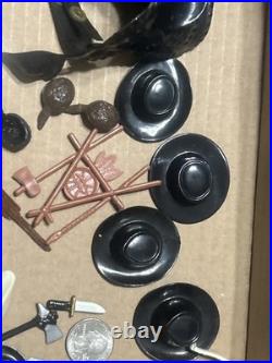 Vintage Hartland Marx Gun Pistol Rifle Hat Figure Accessories Replacement Lot