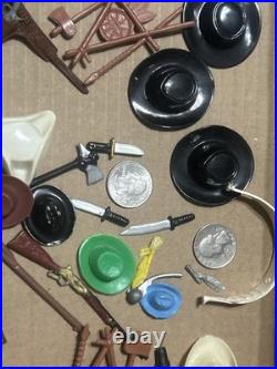Vintage Hartland Marx Gun Pistol Rifle Hat Figure Accessories Replacement Lot