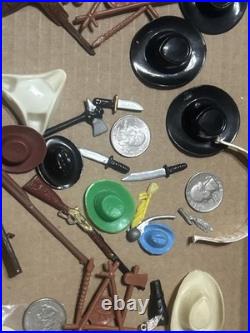 Vintage Hartland Marx Gun Pistol Rifle Hat Figure Accessories Replacement Lot