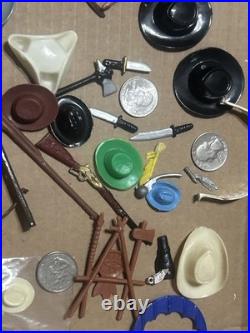 Vintage Hartland Marx Gun Pistol Rifle Hat Figure Accessories Replacement Lot