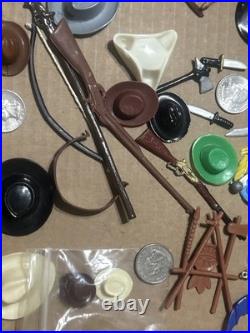 Vintage Hartland Marx Gun Pistol Rifle Hat Figure Accessories Replacement Lot