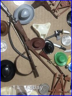 Vintage Hartland Marx Gun Pistol Rifle Hat Figure Accessories Replacement Lot
