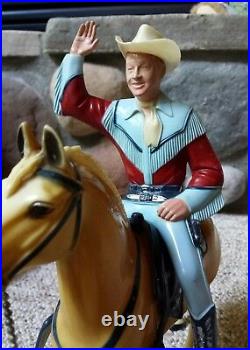 Vintage Hartland Toy Western Figures Roy Rogers With Horse Trigger 800 Series