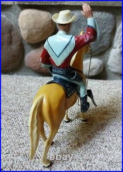 Vintage Hartland Toy Western Figures Roy Rogers With Horse Trigger 800 Series