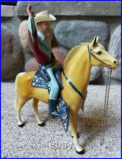 Vintage Hartland Toy Western Figures Roy Rogers With Horse Trigger 800 Series