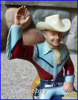 Vintage Hartland Toy Western Figures Roy Rogers With Horse Trigger 800 Series