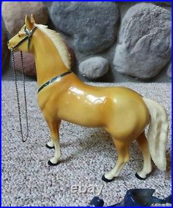 Vintage Hartland Toy Western Figures Roy Rogers With Horse Trigger 800 Series