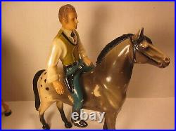 Vintage Hartland/breyer Lot/11,6 Horses & 5 Western Figure, Dale, Wyatt, Orourk