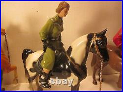 Vintage Hartland/breyer Lot/11,6 Horses & 5 Western Figure, Dale, Wyatt, Orourk