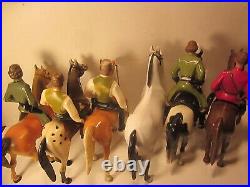 Vintage Hartland/breyer Lot/11,6 Horses & 5 Western Figure, Dale, Wyatt, Orourk