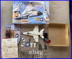 Vintage Hasbro Flying Fighters F/A-18 Hornet Fighting Falcon Jet 1989 80's Toy