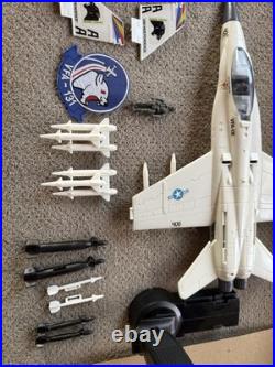 Vintage Hasbro Flying Fighters F/A-18 Hornet Fighting Falcon Jet 1989 80's Toy