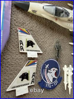 Vintage Hasbro Flying Fighters F/A-18 Hornet Fighting Falcon Jet 1989 80's Toy