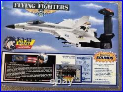 Vintage Hasbro Flying Fighters F/A-18 Hornet Fighting Falcon Jet 1989 80's Toy
