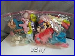 Vintage Hasbro G1 My Little Pony Vinyl Figure LOT 1980's mattel barbie doll toy