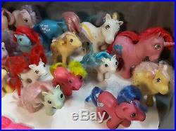 Vintage Hasbro G1 My Little Pony Vinyl Figure LOT 1980's mattel barbie doll toy