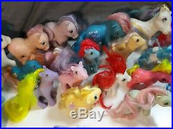 Vintage Hasbro G1 My Little Pony Vinyl Figure LOT 1980's mattel barbie doll toy