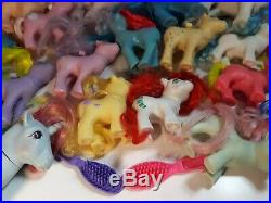 Vintage Hasbro G1 My Little Pony Vinyl Figure LOT 1980's mattel barbie doll toy