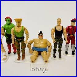 Vintage Hasbro Street Fighter Mixed GI Joe Set Of 13 Action Figure Toy Lot Rare