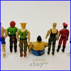Vintage Hasbro Street Fighter Mixed GI Joe Set Of 13 Action Figure Toy Lot Rare