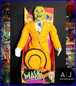 Vintage Hasbro The Mask Plush Doll Pop Out Eyes & Hat Toy Collectable 1994 NIB