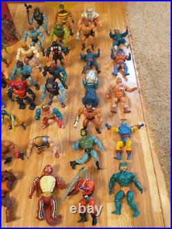 Vintage He Man Action Figure Toy Lot MOTU Masters of the Universe Mattel & Case