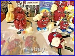 Vintage Huge California Raisons Collectables Toy Lot Figures Plush Wind-Ups Pins