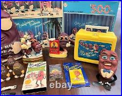 Vintage Huge Lot California Raisins Collectibles Toy Figures Games Wind-Ups